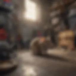 Signs of rat presence in a garage