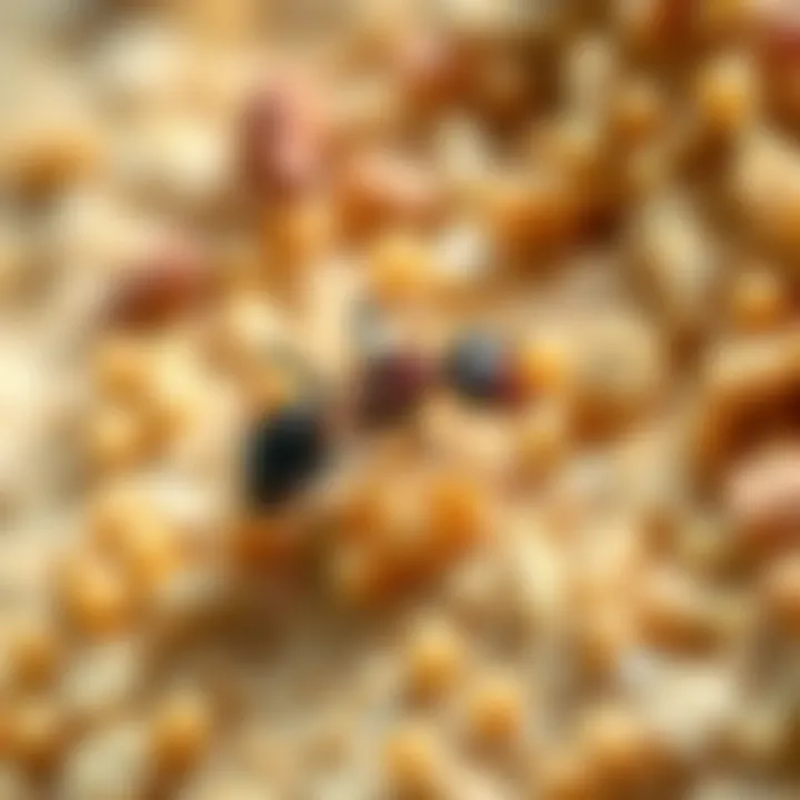 Close-up of active ingredients in ant bait