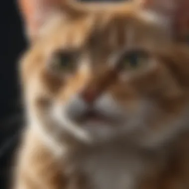 Cat being sprayed with Adams Flea and Tick Spray