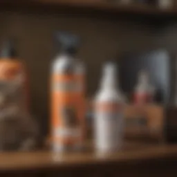 Adams Flea and Tick Spray for Cats on a shelf