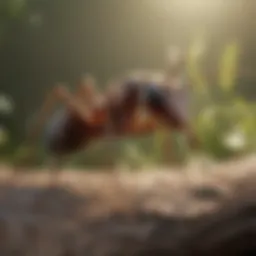 Close-up of common ant species found in Westerville