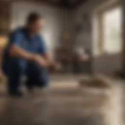 Expert exterminators conducting a pest inspection