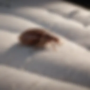 Bed bug on a mattress