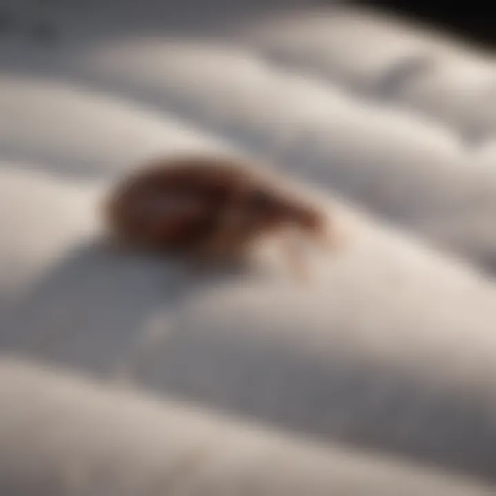 Bed bug on a mattress