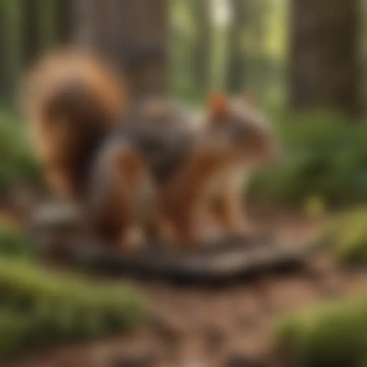 Illustration showcasing different types of traps for squirrels