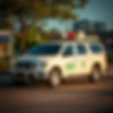 An overview of Bugbusters' pest control service vehicle