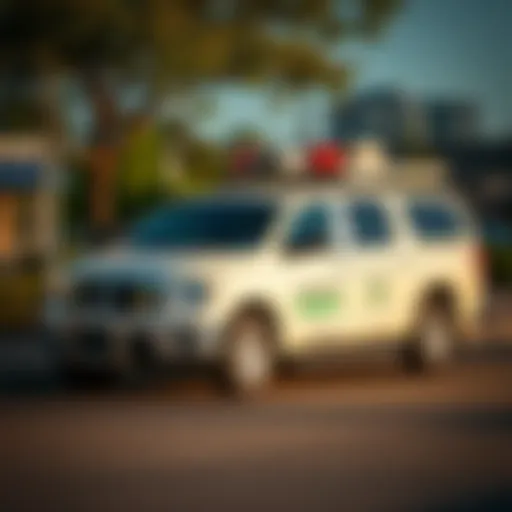 An overview of Bugbusters' pest control service vehicle