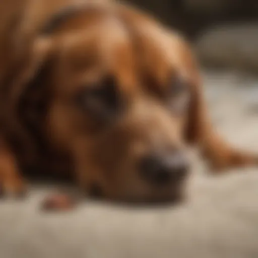 A trained dog showcasing its keen sense of smell in a bed bug detection scenario