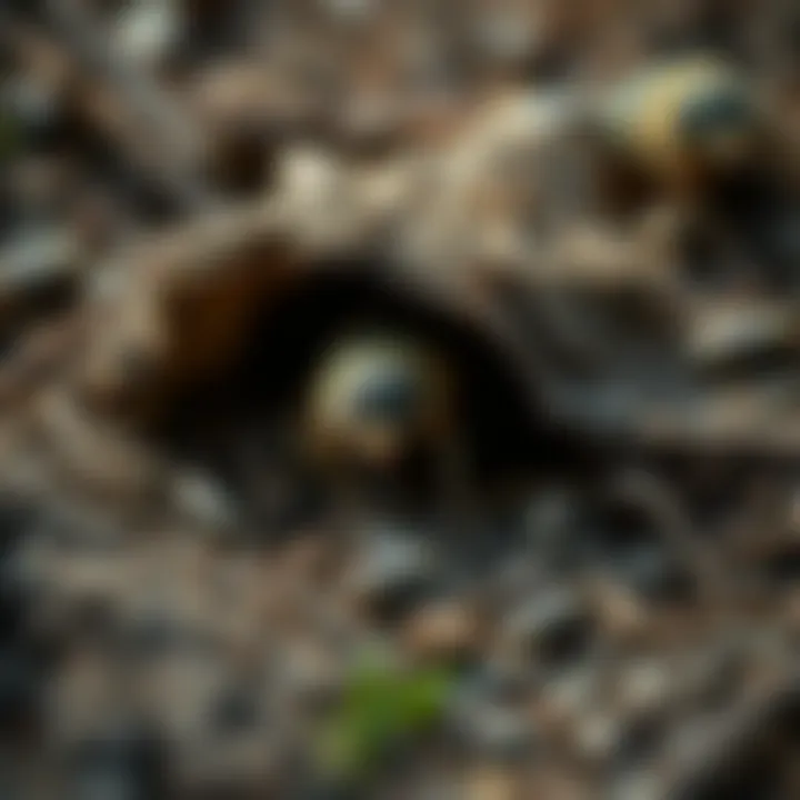 Visual representation of preventative measures against burrowing pests