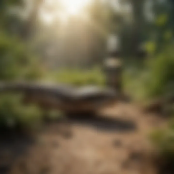 Visual depiction of ecological considerations related to anti-snake sprays