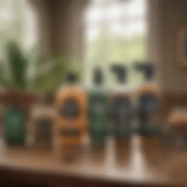 Eco-Friendly Pest Control Solutions Eco-friendly pest control products displayed on a table