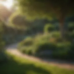 A serene garden illustrating a pest-free environment