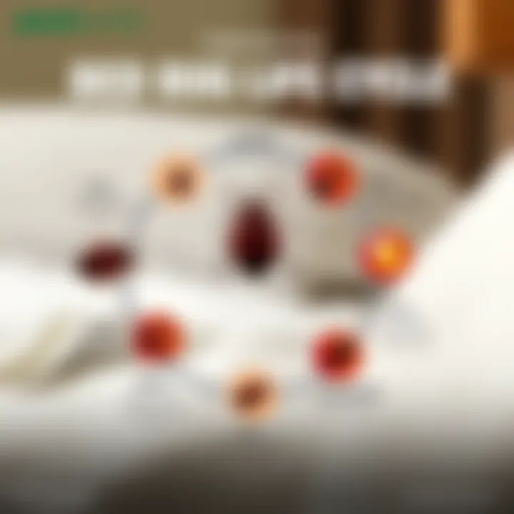 Infographic illustrating bed bug life cycle