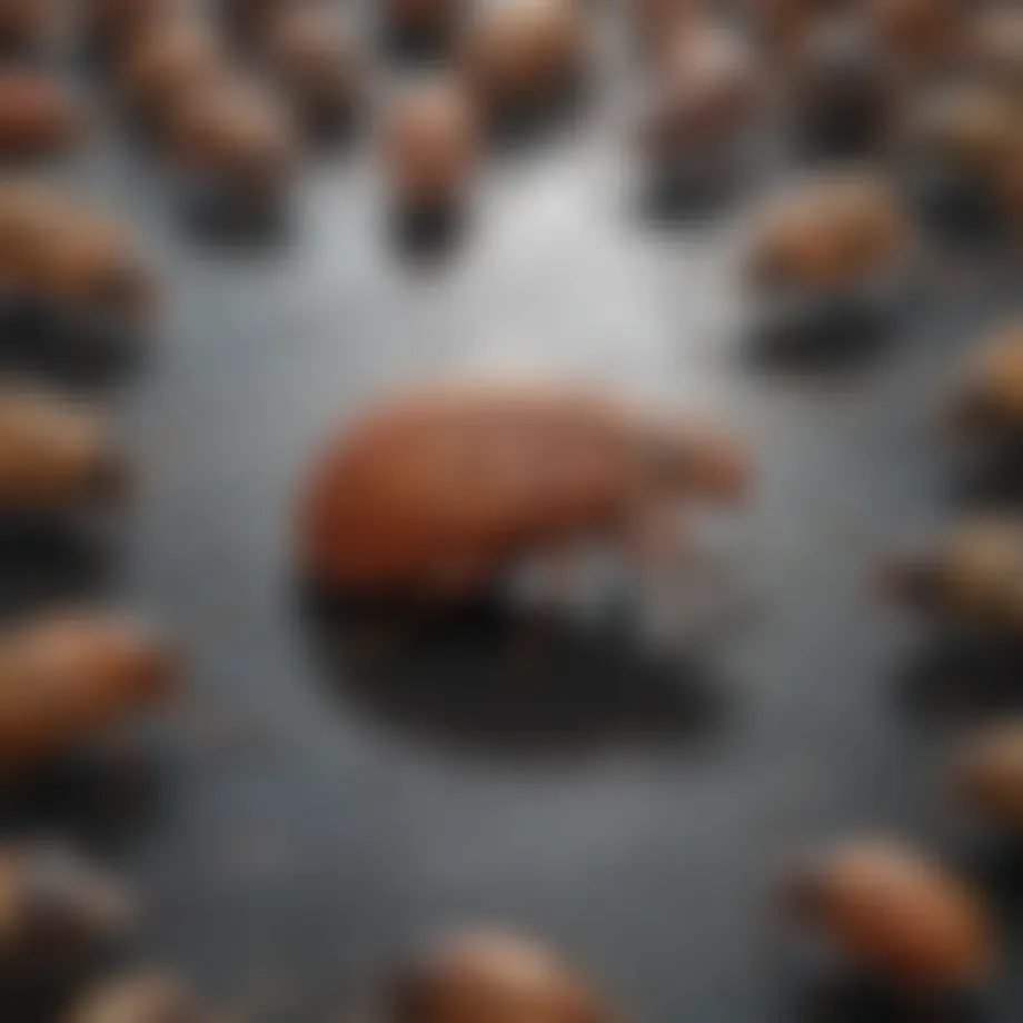 Detailed illustration of common household pests with identification tips