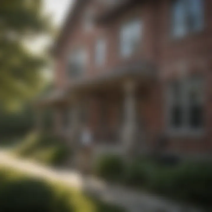A homeowner inspecting their property for pest entry points