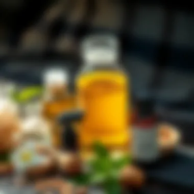 Natural Repellent Ingredients Natural ingredients used for mosquito repellent such as citronella and essential oils.