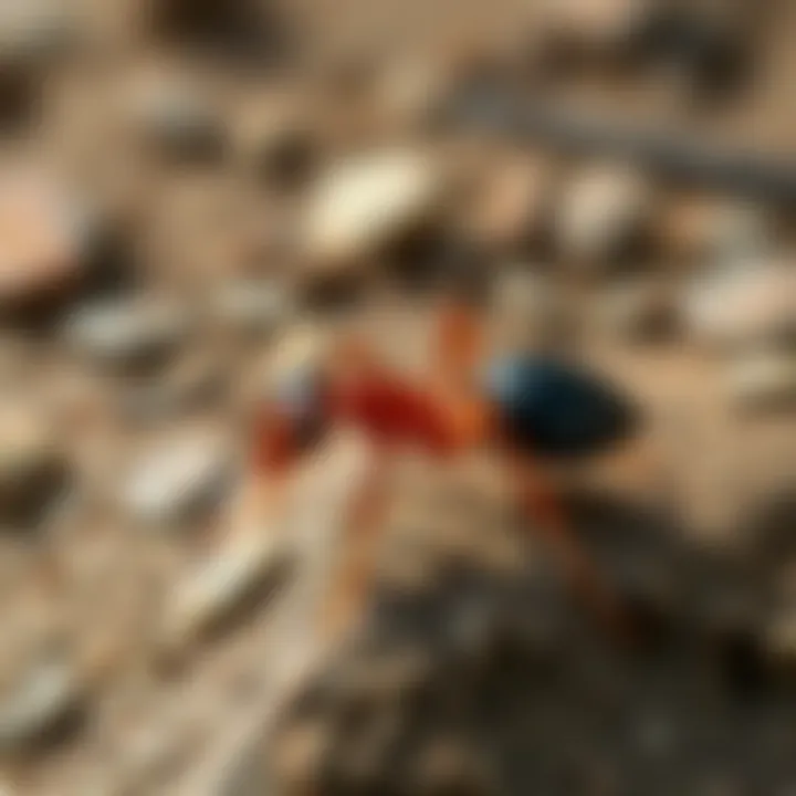 Eco-friendly ant bait options on a natural background