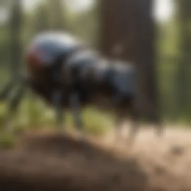 Chemical Treatments for Carpenter Ants Illustration of chemical treatments for pest control