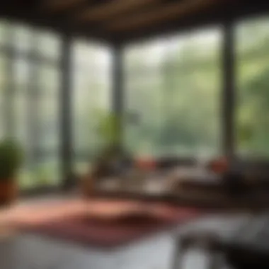 A serene indoor environment showcasing a pest-free living space