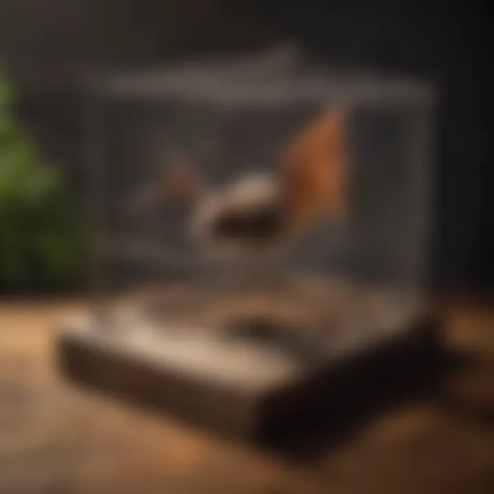 A humane trap designed for the safe relocation of bats.