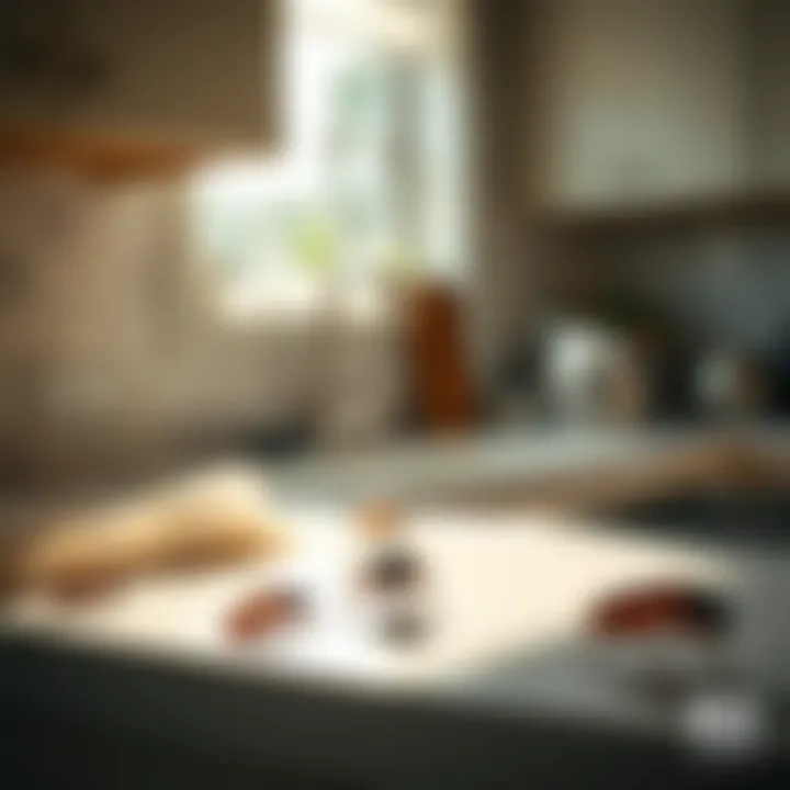 Preventing Infestations in the Kitchen A clean kitchen countertop as a preventive measure