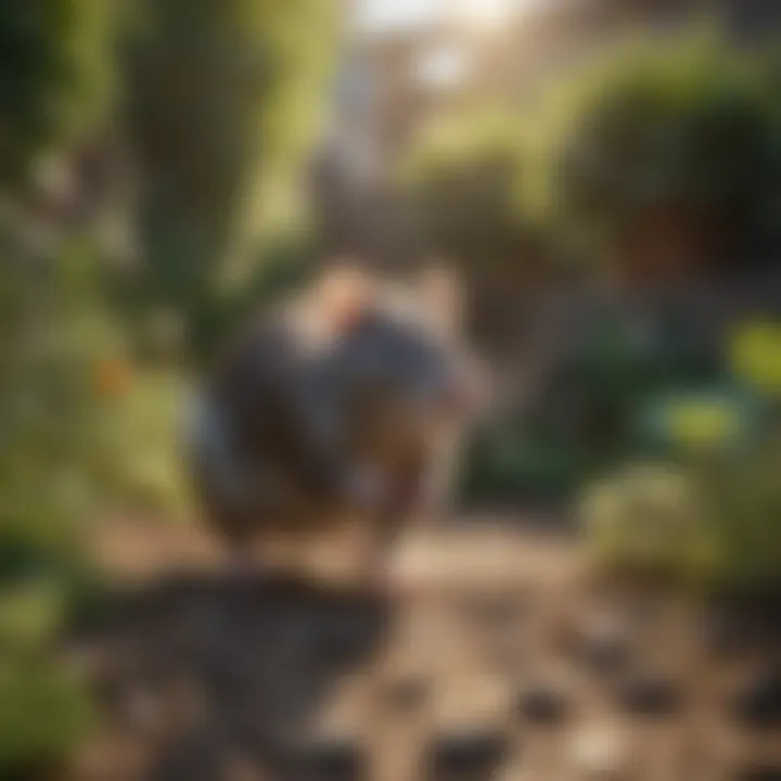 A well-maintained garden as a preventive measure against rats