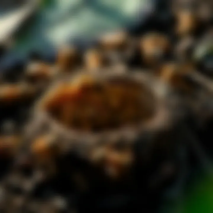 Hidden Ground Hornet Nest Ground hornet nest hidden in the ground