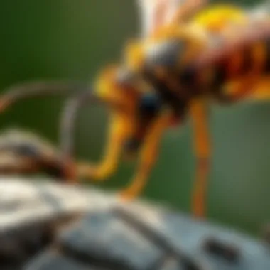 Eco-friendly hornet removal techniques being applied