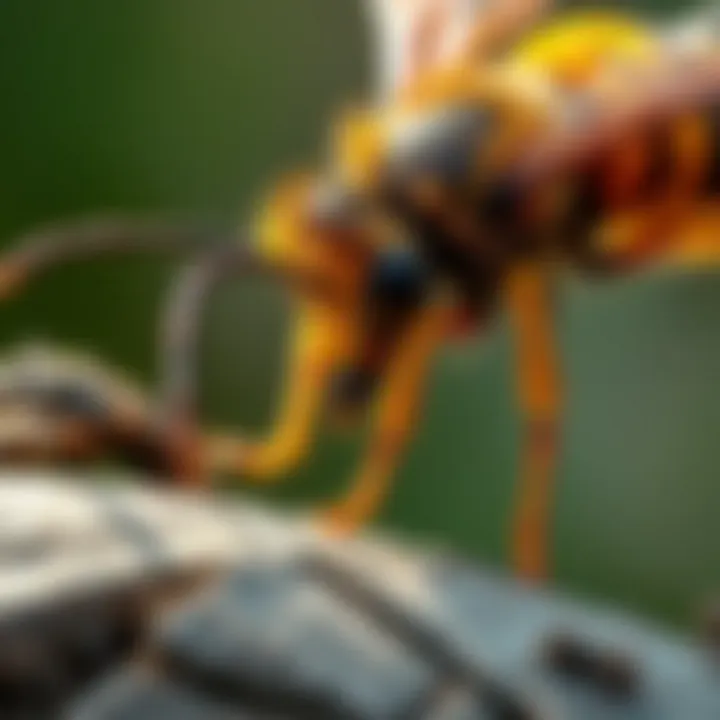 Eco-friendly hornet removal techniques being applied