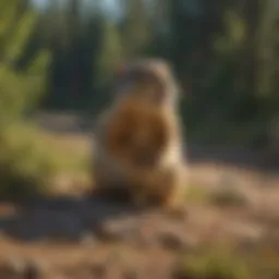 Natural barriers to deter ground squirrels