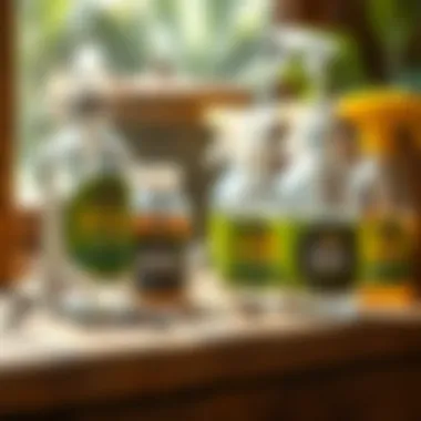 Eco-friendly pest control products on display