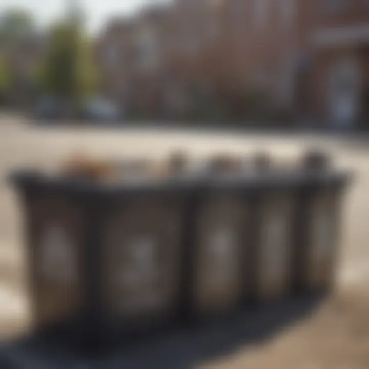 Secure trash bins