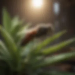 Natural fly repellent plants displayed indoors