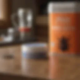 Ortho Home Defense product packaging on a wooden table