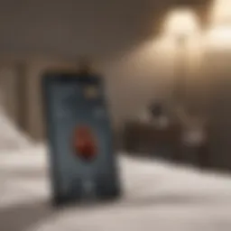 A smartphone displaying a bed bug detection app interface
