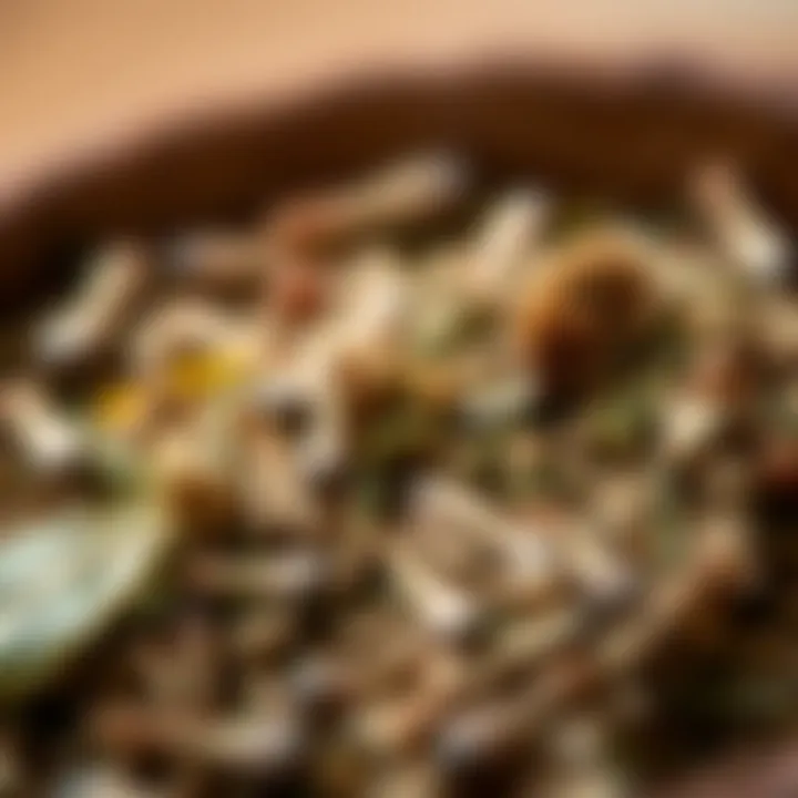 A close-up of an herbal mixture used for pest management