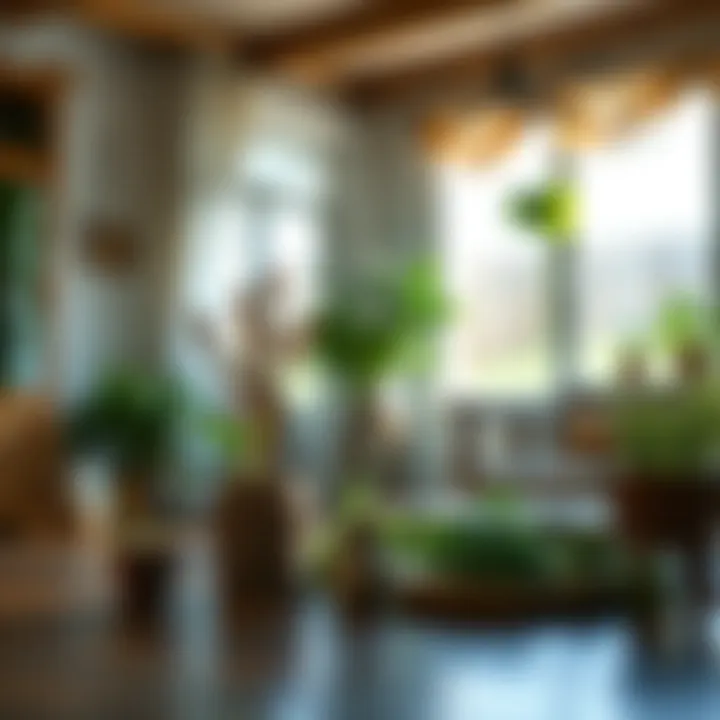 A serene home environment showcasing herbal deterrents in use