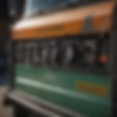 Close-up of a Terminix truck's equipment, highlighting pest control tools.