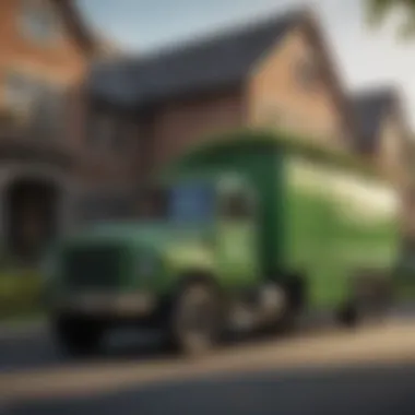Terminix Truck in a Residential Setting A Terminix truck parked in a residential area, emphasizing its role in local pest management.