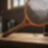 A sleek bug zapper racket on a wooden table