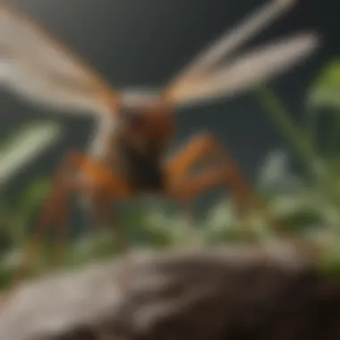 Illustration showing the biological mechanisms of insect resistance