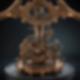 Close-up view of Gophinator mole trap mechanism