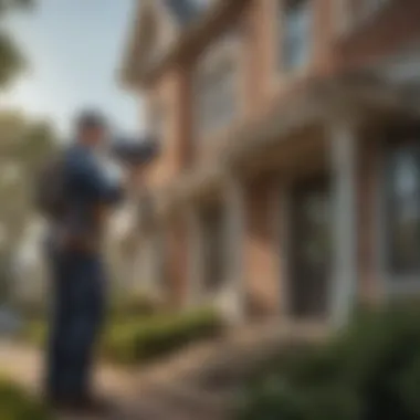 A local pest control professional inspecting a home in Decatur, showcasing expertise.