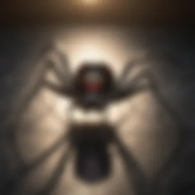 Understanding Black Widow Behavior Diagram illustrating the behavioral patterns of black widow spiders
