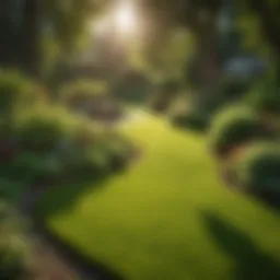 Vibrant green lawn in Lake Oswego