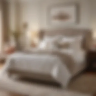 Comfort features of the Martha Stewart mattress displayed in a serene bedroom setting.