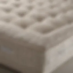 Elegant design of the Martha Stewart mattress showcasing its luxurious fabric and stitching.