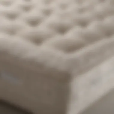 Elegant design of the Martha Stewart mattress showcasing its luxurious fabric and stitching.