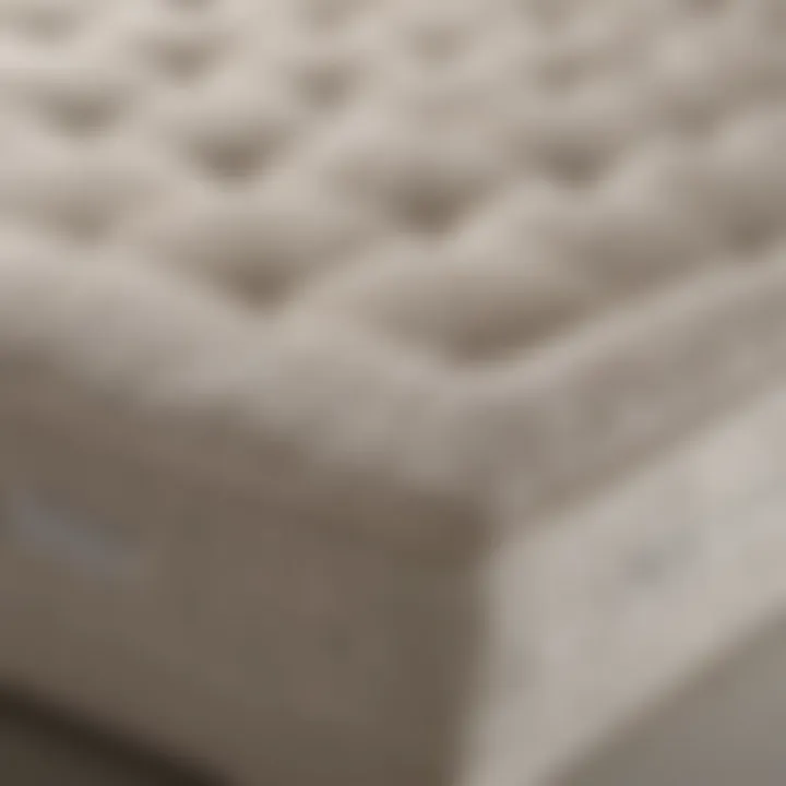Elegant design of the Martha Stewart mattress showcasing its luxurious fabric and stitching.