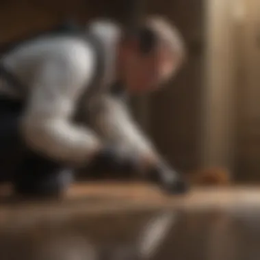 Pest Assessment by Maxim Exterminators Professional pest control technician assessing an infestation